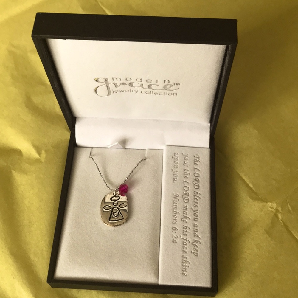 Modern Grace Angel necklace